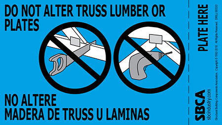 Do Not Cut, Drill, or Alter Tag (1,000 tags)